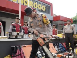 Antisipasi Bencana Hidrometeorologi, Kapolres Ponorogo Cek Kesiapan Peralatan SAR