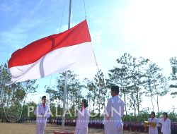 Pengibaran Bendera Merah Putih Dalam Rangka HUT RI Ke-78 tahun 2023 di Desa Plalangan Sukses di Kibarkan